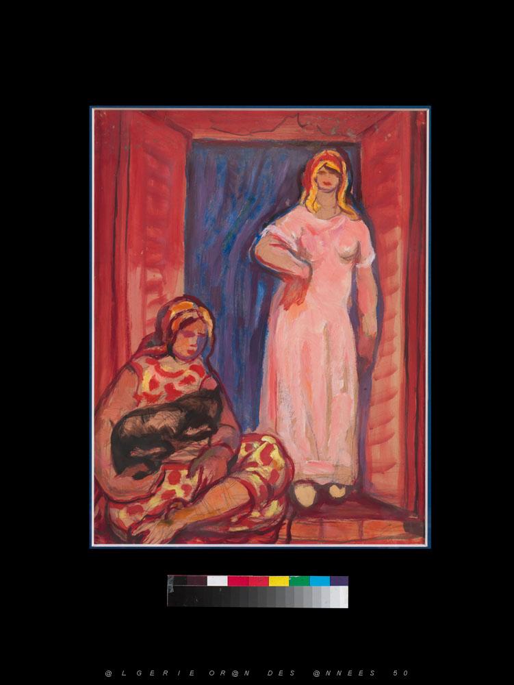 AUGUSTIN FERRANDO 1880-1957 Ferrando-017  La porte bleue.jpg -  